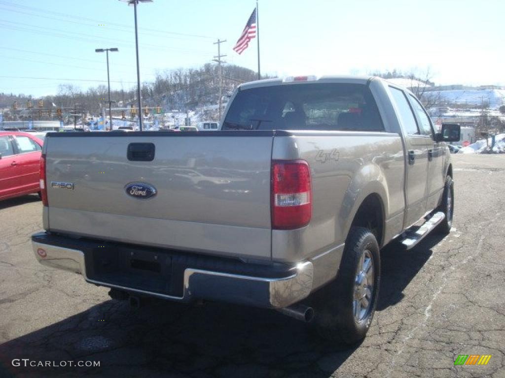 2008 F150 XLT SuperCrew 4x4 - Pueblo Gold Metallic / Tan photo #4