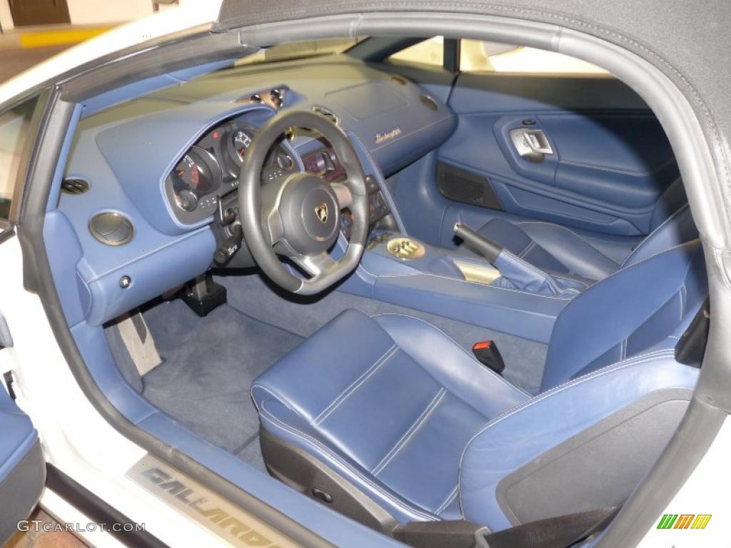 Blue Interior 2007 Lamborghini Gallardo Spyder Photo