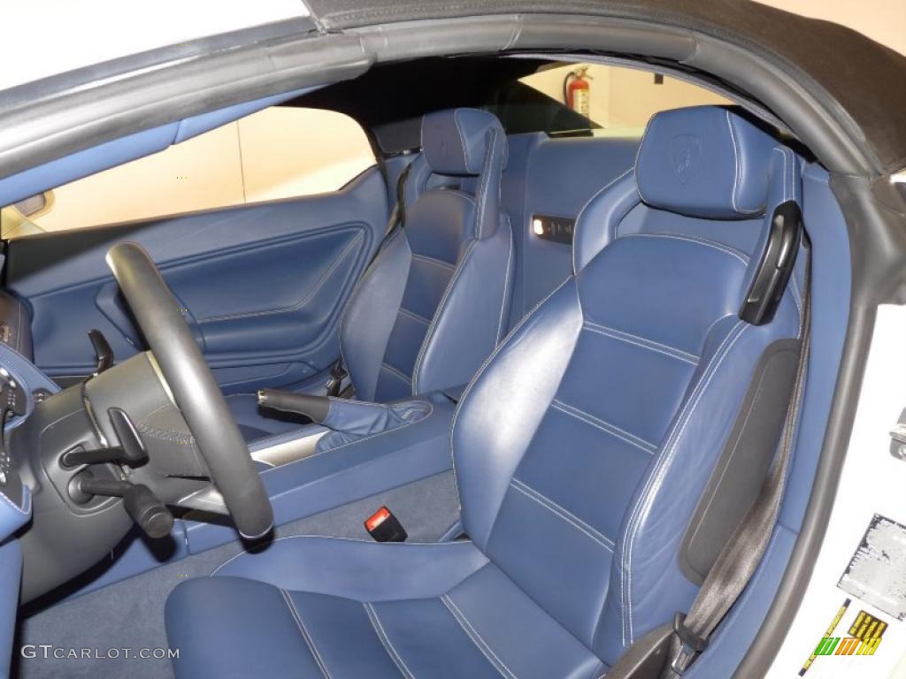 Blue Interior 2007 Lamborghini Gallardo Spyder Photo #26704139