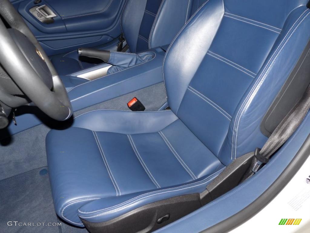 Blue Interior 2007 Lamborghini Gallardo Spyder Photo #26704163