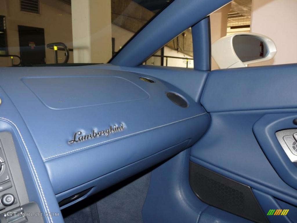 Blue Interior 2007 Lamborghini Gallardo Spyder Photo #26704275