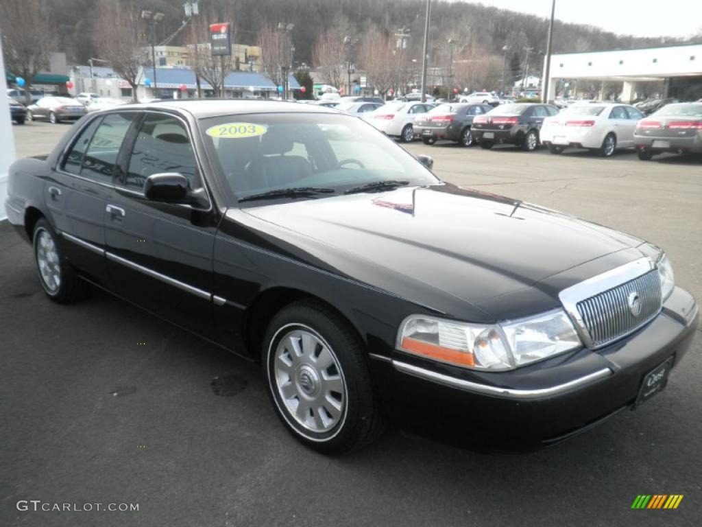 2003 Grand Marquis LS - Black / Dark Charcoal photo #3