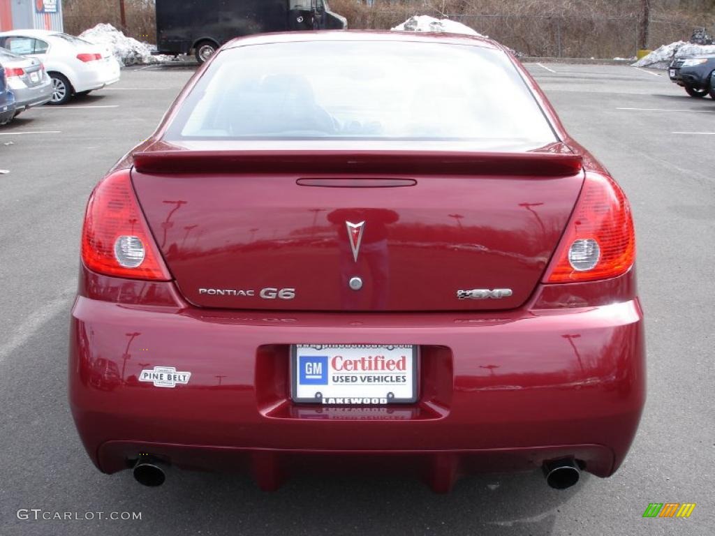 2009 G6 GXP Sedan - Performance Red Metallic / Ebony photo #5