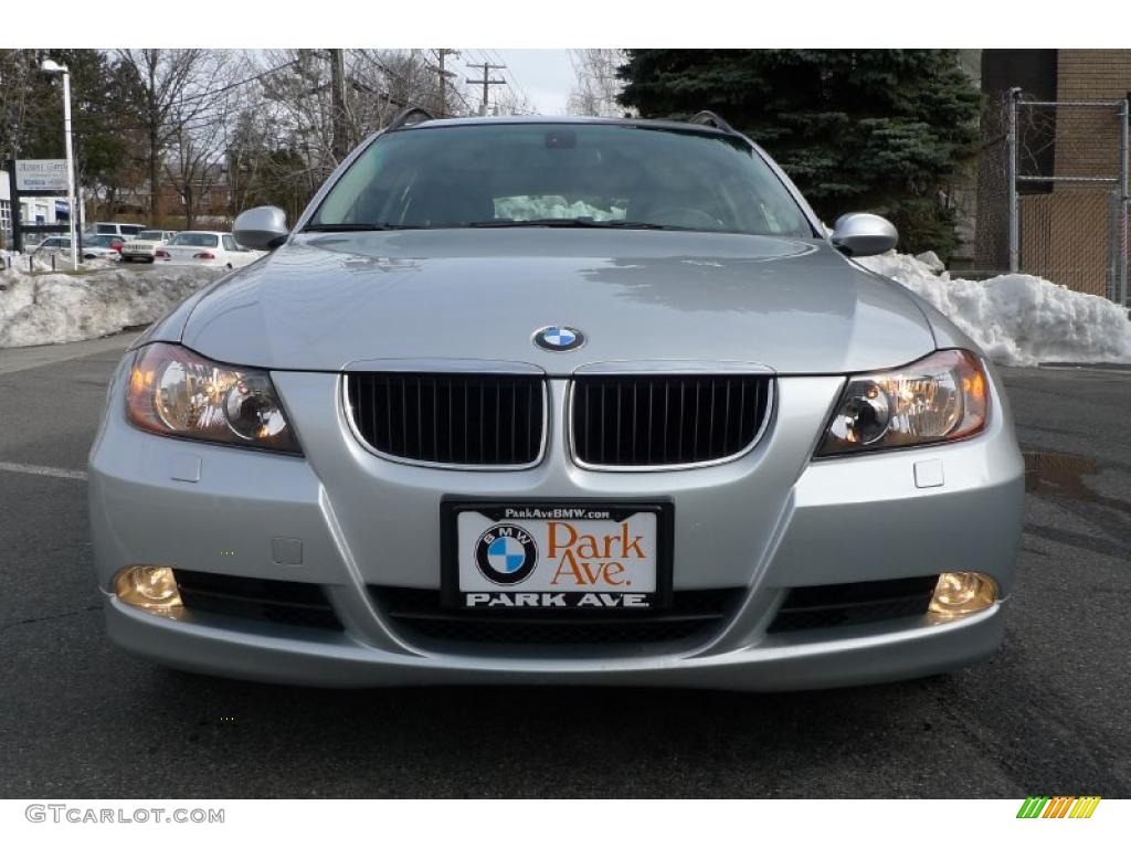 2007 3 Series 328xi Wagon - Titanium Silver Metallic / Black photo #8