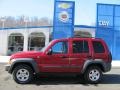 2005 Inferno Red Crystal Pearl Jeep Liberty CRD Sport 4x4  photo #2