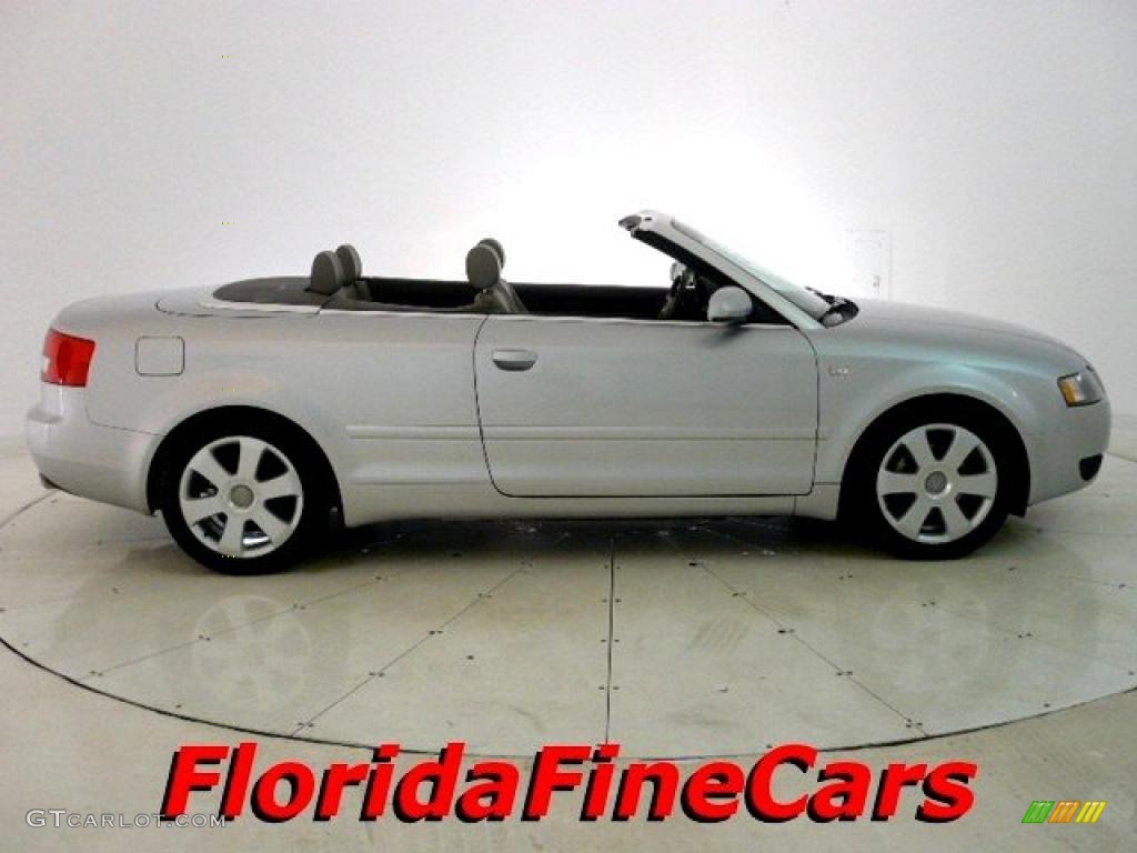 2006 A4 1.8T Cabriolet - Light Silver Metallic / Platinum photo #4