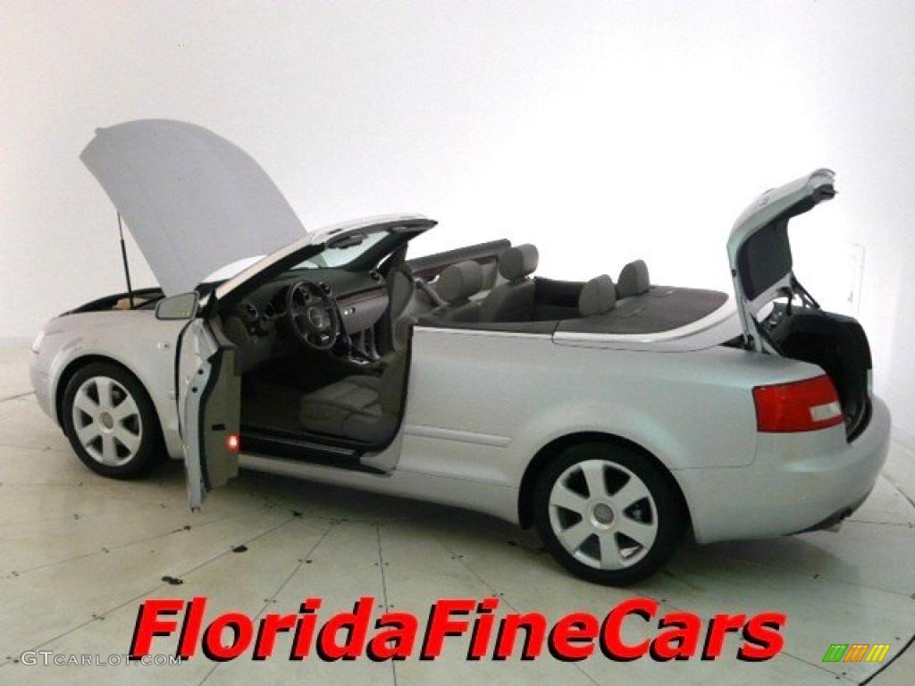 2006 A4 1.8T Cabriolet - Light Silver Metallic / Platinum photo #8