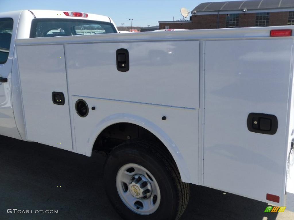 2010 Silverado 2500HD Crew Cab 4x4 Chassis - Summit White / Dark Titanium photo #16