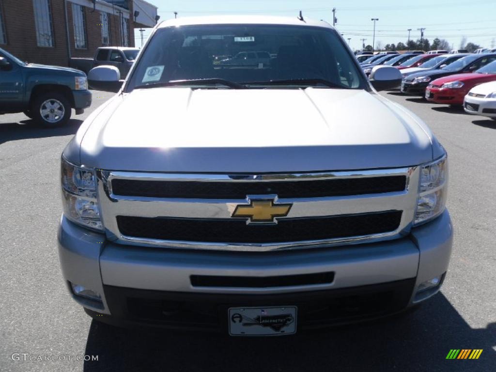 2010 Silverado 1500 LTZ Crew Cab 4x4 - Sheer Silver Metallic / Ebony photo #6