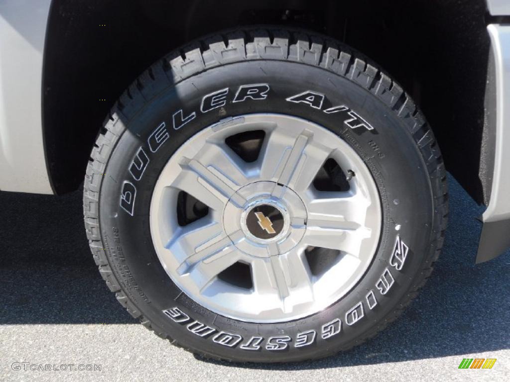 2010 Silverado 1500 LTZ Crew Cab 4x4 - Sheer Silver Metallic / Ebony photo #24