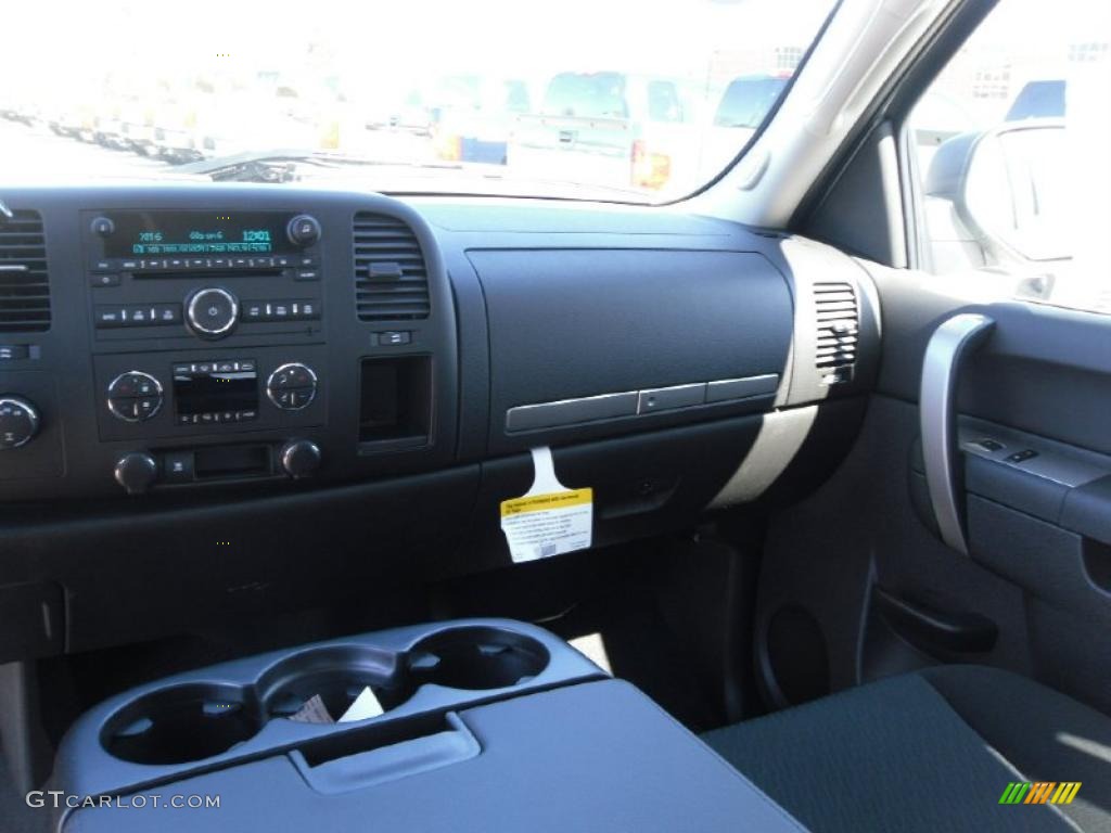 2010 Silverado 1500 LT Extended Cab 4x4 - Sheer Silver Metallic / Ebony photo #15