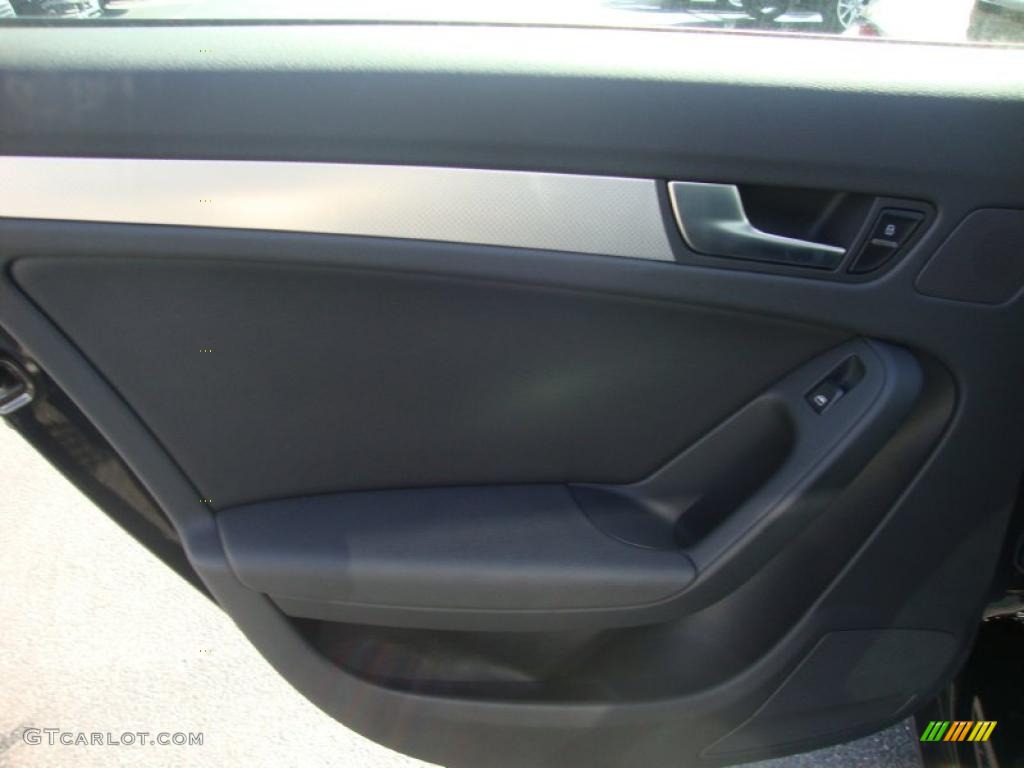2010 Audi A4 2.0T Sedan Black Door Panel Photo #26715931
