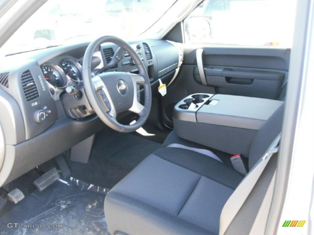 2010 Silverado 1500 LT Extended Cab 4x4 - Sheer Silver Metallic / Ebony photo #26