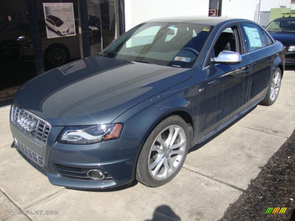 2010 S4 3.0 quattro Sedan - Meteor Gray Pearl Effect / Black photo #2