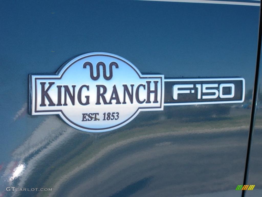 2001 F150 King Ranch SuperCrew 4x4 - Deep Wedgewood Blue Metallic / Medium Parchment photo #9