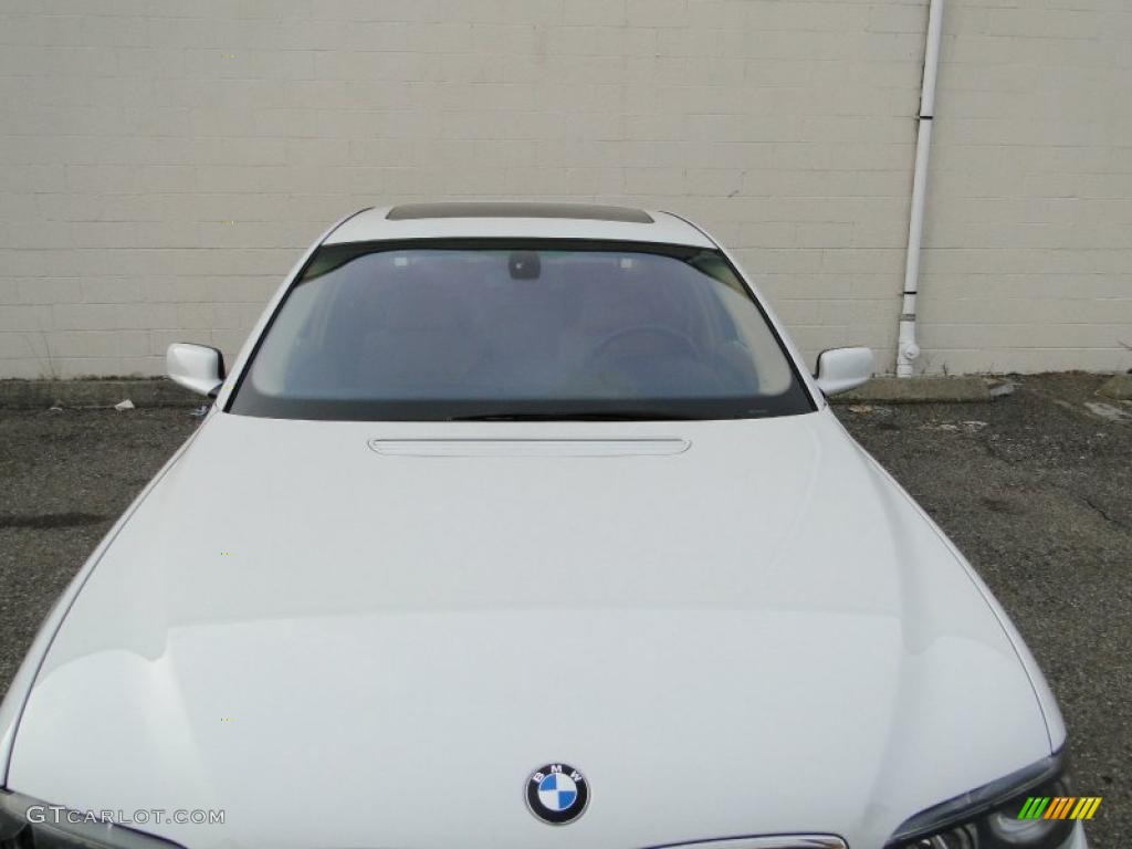 2004 7 Series 745i Sedan - Alpine White / Black/Natural Brown photo #3