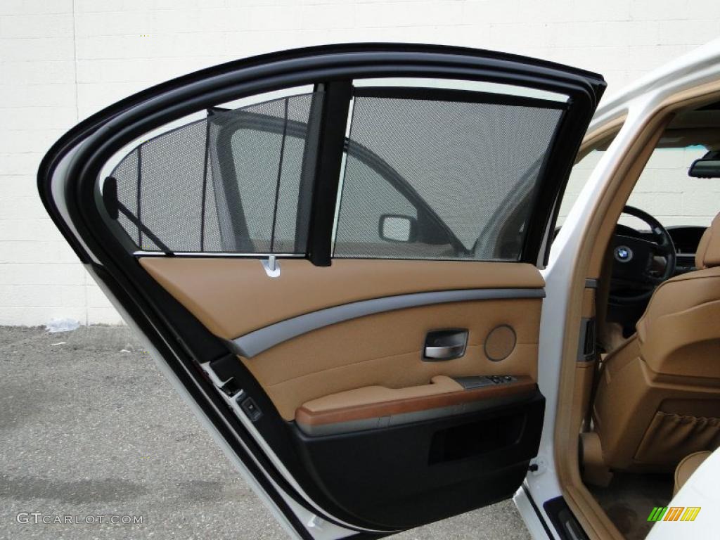 2004 7 Series 745i Sedan - Alpine White / Black/Natural Brown photo #12