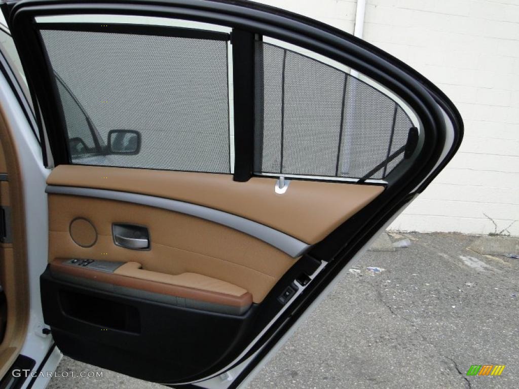 2004 7 Series 745i Sedan - Alpine White / Black/Natural Brown photo #13