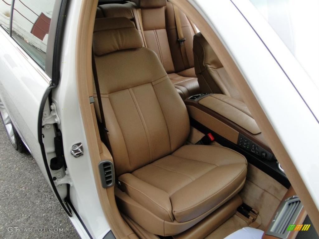 2004 7 Series 745i Sedan - Alpine White / Black/Natural Brown photo #16