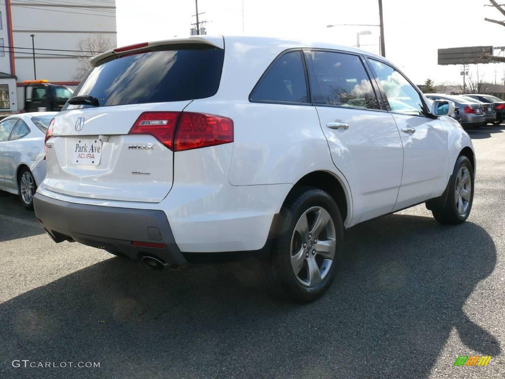 2007 MDX Sport - Aspen White Pearl / Bordeaux photo #6