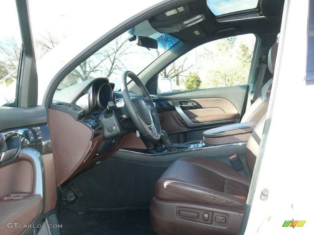 2007 MDX Sport - Aspen White Pearl / Bordeaux photo #8