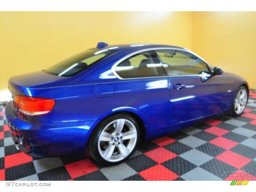 2007 3 Series 335i Coupe - Montego Blue Metallic / Black photo #6
