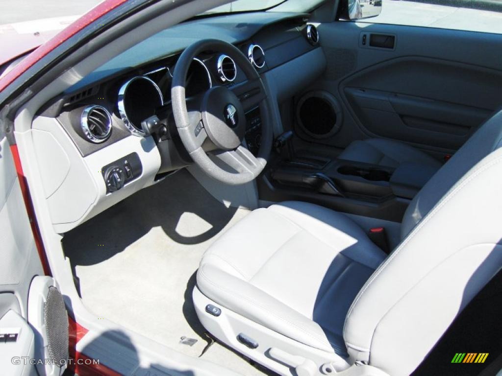 2007 Mustang V6 Premium Coupe - Redfire Metallic / Light Graphite photo #5