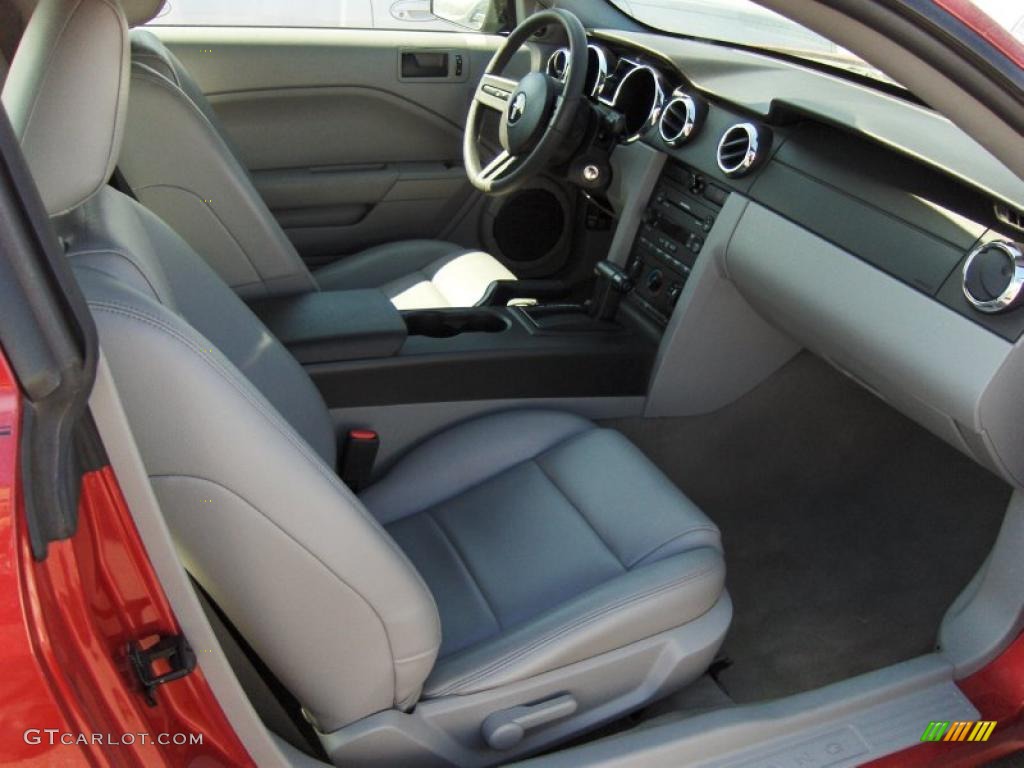 2007 Mustang V6 Premium Coupe - Redfire Metallic / Light Graphite photo #6