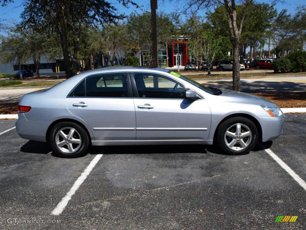 2003 Accord EX-L Sedan - Satin Silver Metallic / Black photo #2