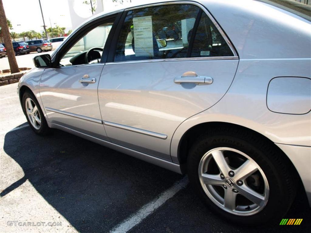2003 Accord EX-L Sedan - Satin Silver Metallic / Black photo #6