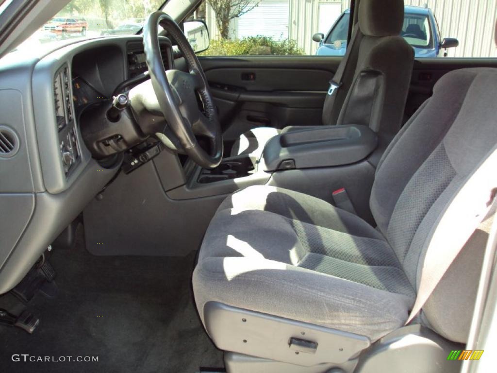 2005 Silverado 1500 LS Crew Cab 4x4 - Summit White / Medium Gray photo #4