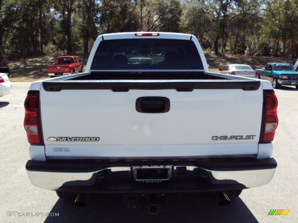 2005 Silverado 1500 LS Crew Cab 4x4 - Summit White / Medium Gray photo #7