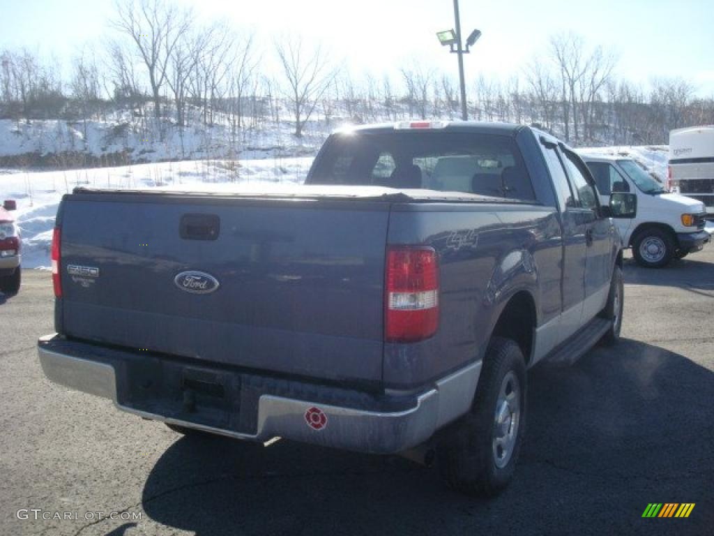 2004 F150 XLT SuperCab 4x4 - Medium Wedgewood Blue Metallic / Dark Flint photo #3