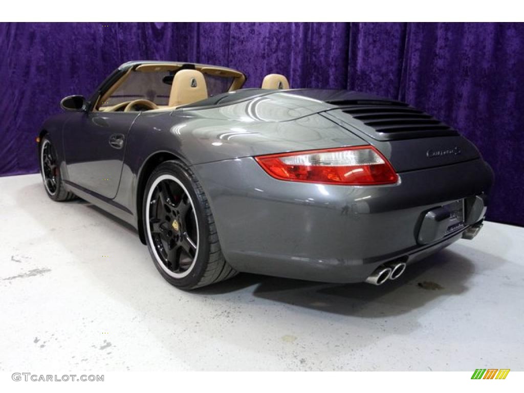 2007 911 Carrera S Cabriolet - Atlas Grey Metallic / Sand Beige photo #15