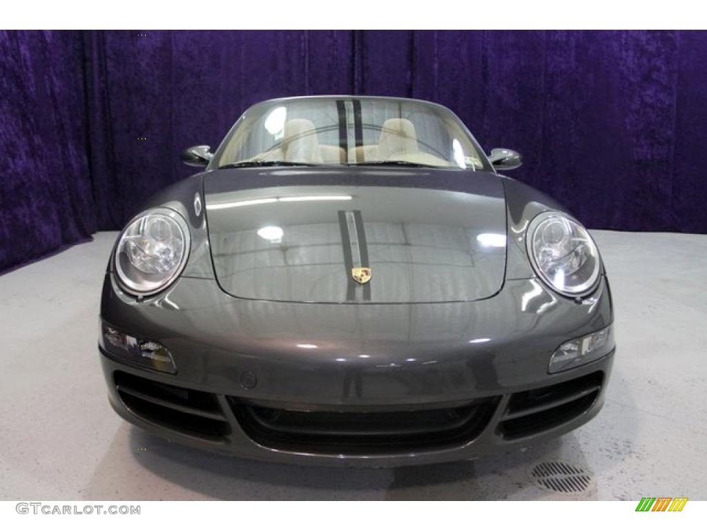 2007 911 Carrera S Cabriolet - Atlas Grey Metallic / Sand Beige photo #39