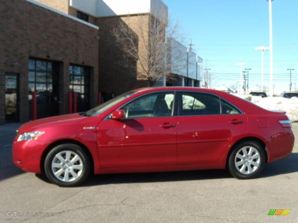 2009 Camry Hybrid - Barcelona Red Metallic / Bisque photo #2