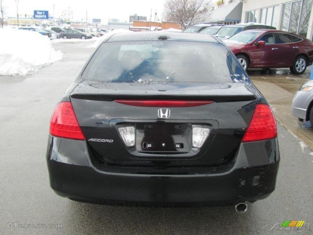 2007 Accord EX Sedan - Nighthawk Black Pearl / Ivory photo #4
