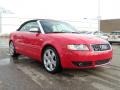 2005 Brilliant Red Audi S4 4.2 quattro Cabriolet  photo #9