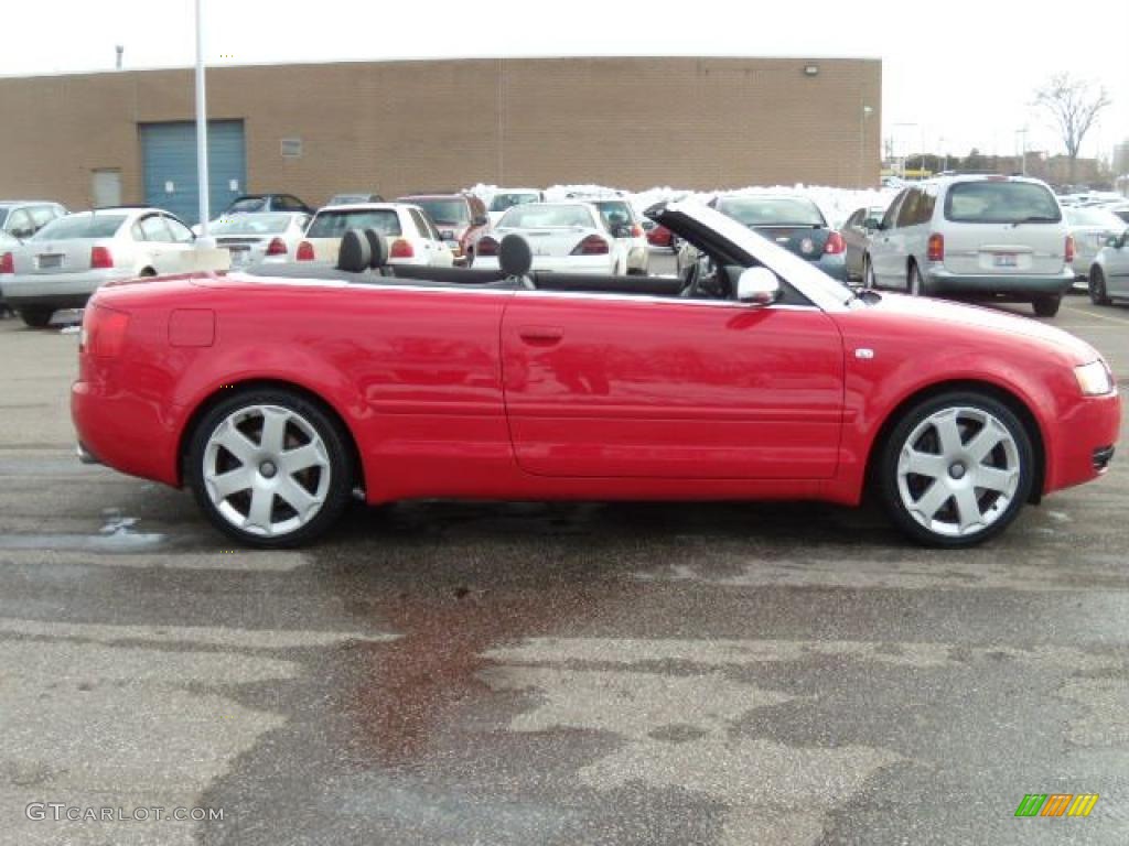 2005 S4 4.2 quattro Cabriolet - Brilliant Red / Ebony photo #15