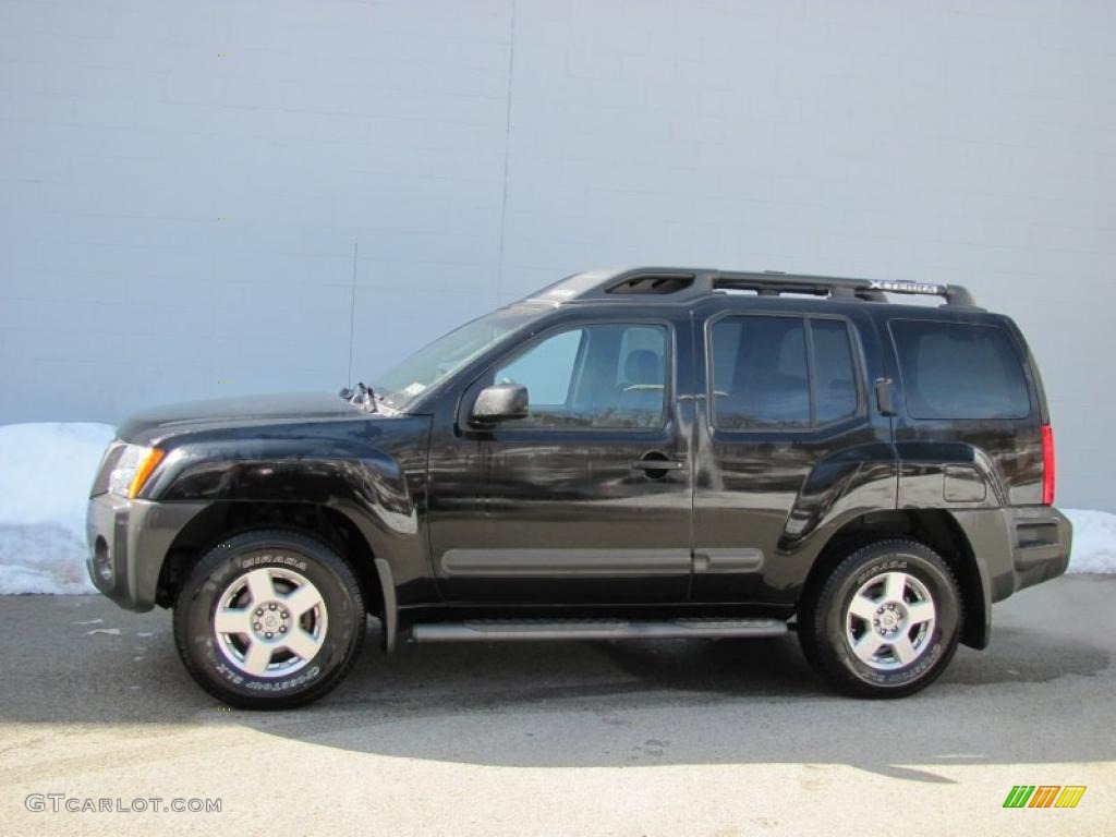 2006 Xterra S 4x4 - Super Black / Steel/Graphite photo #2