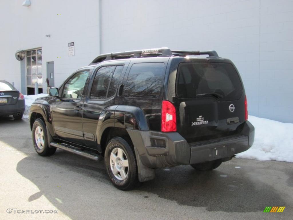 2006 Xterra S 4x4 - Super Black / Steel/Graphite photo #4