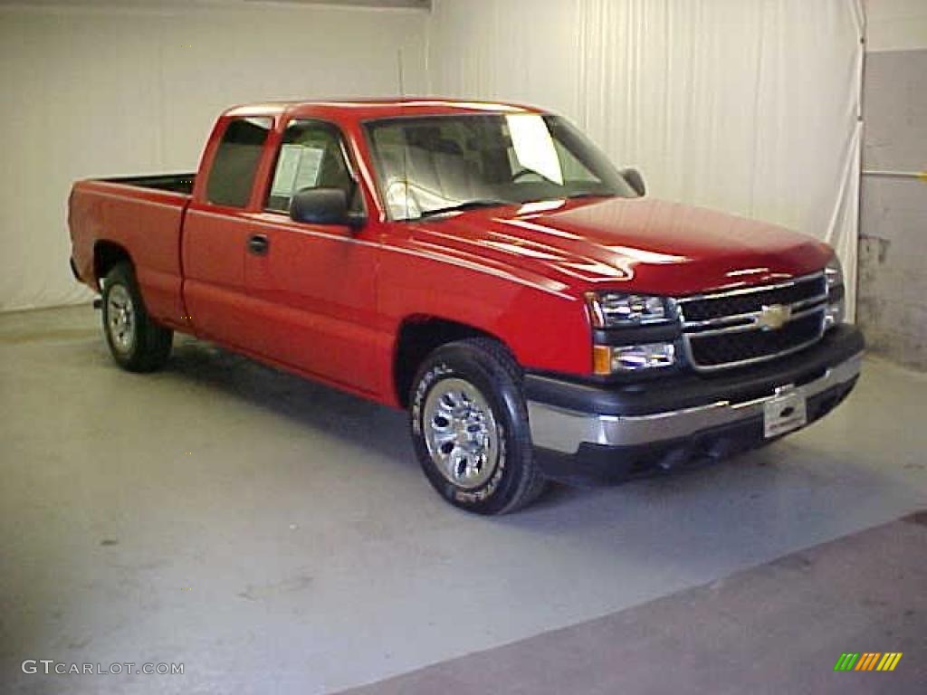 2007 Silverado 1500 Classic Work Truck Extended Cab - Victory Red / Dark Charcoal photo #1