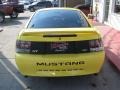 2001 Zinc Yellow Metallic Ford Mustang V6 Coupe  photo #7