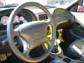 2001 Zinc Yellow Metallic Ford Mustang V6 Coupe  photo #16