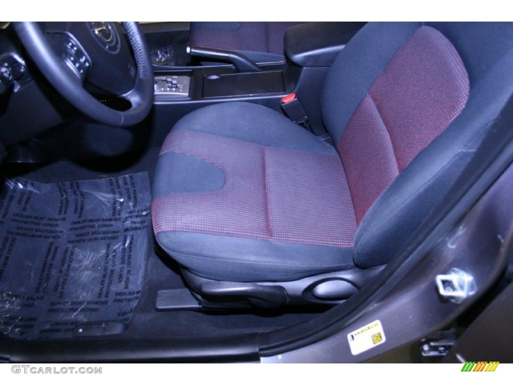 2006 MAZDA3 s Touring Hatchback - Titanium Gray Metallic / Black/Red photo #17