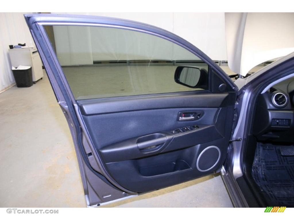 2006 MAZDA3 s Touring Hatchback - Titanium Gray Metallic / Black/Red photo #27