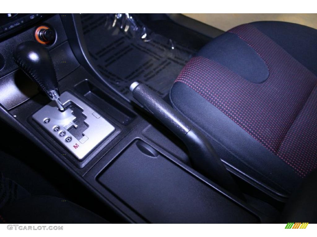 2006 MAZDA3 s Touring Hatchback - Titanium Gray Metallic / Black/Red photo #42