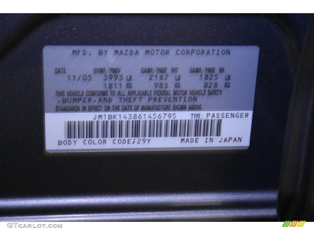 2006 MAZDA3 s Touring Hatchback - Titanium Gray Metallic / Black/Red photo #51