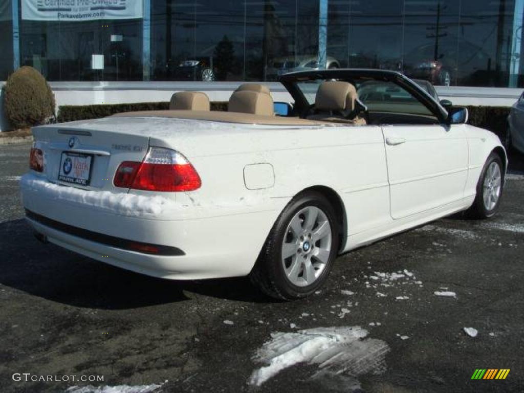 2006 3 Series 325i Convertible - Alpine White / Sand photo #14