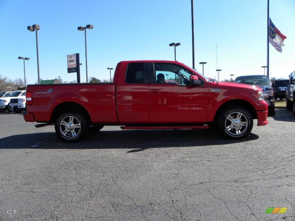 2007 F150 FX2 Sport SuperCab - Bright Red / Medium Flint photo #2
